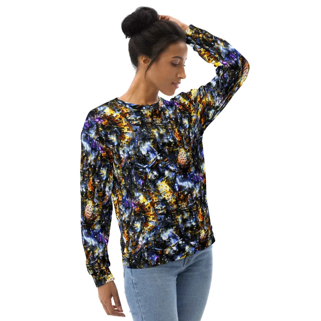 Obsidian Aurora on Sweatshirt — Right Front