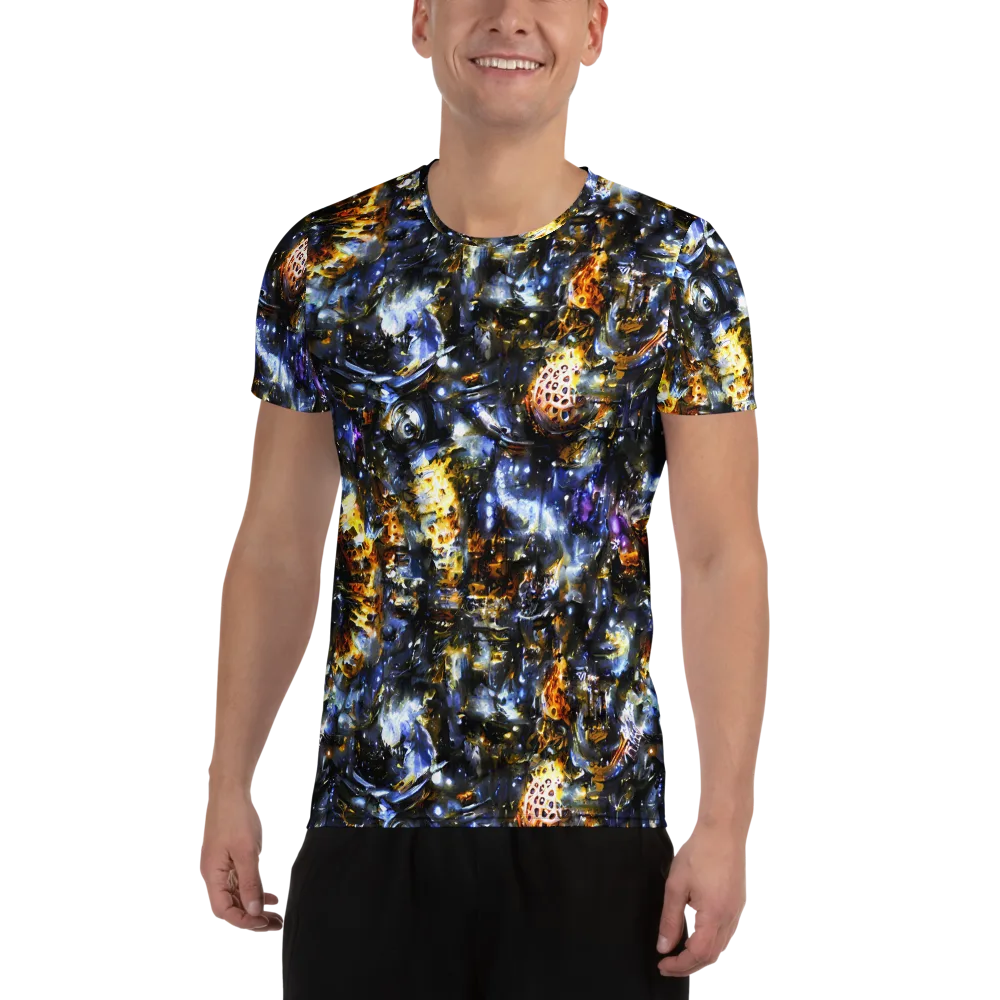Obsidian Aurora on Men's Athletic T-Shirt — Front