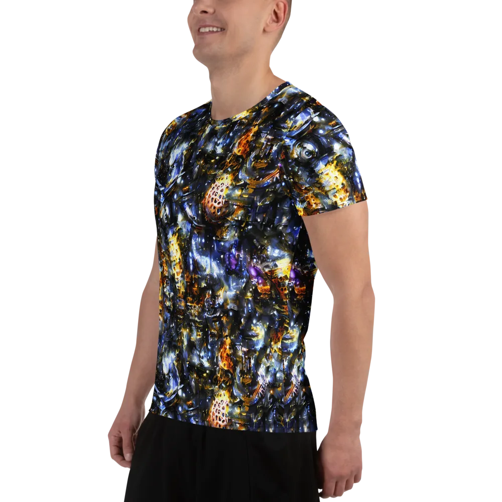 Obsidian Aurora on Men's Athletic T-Shirt — Left