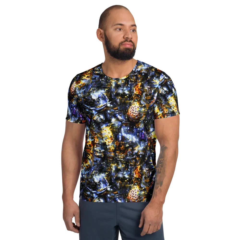 Obsidian Aurora on Men's Athletic T-Shirt — Front
