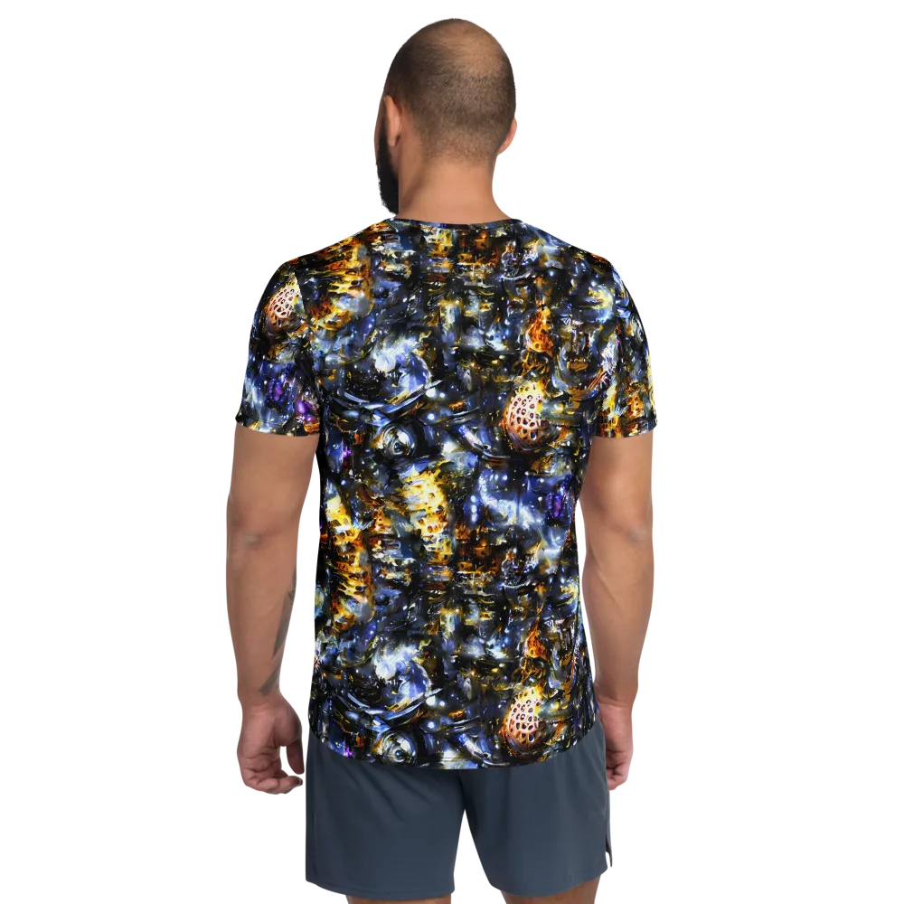 Obsidian Aurora on Men's Athletic T-Shirt — Back