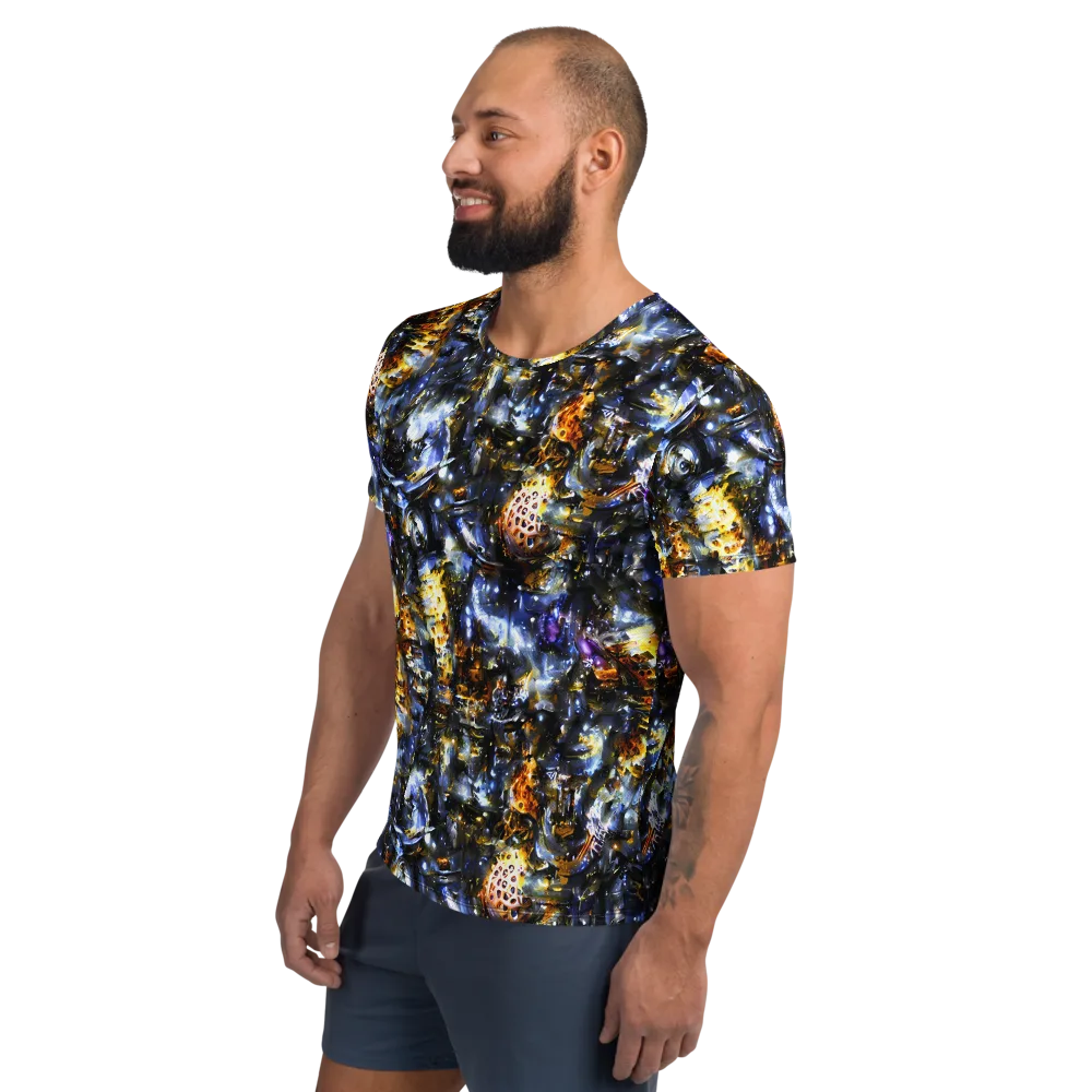Obsidian Aurora on Men's Athletic T-Shirt — Left