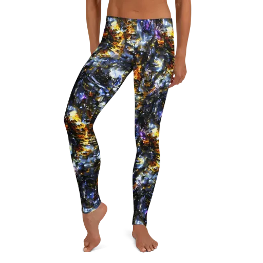 Obsidian Aurora on a Leggings