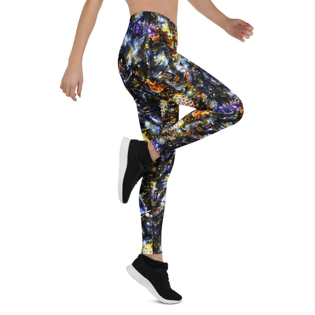 Obsidian Aurora on Leggings — Right