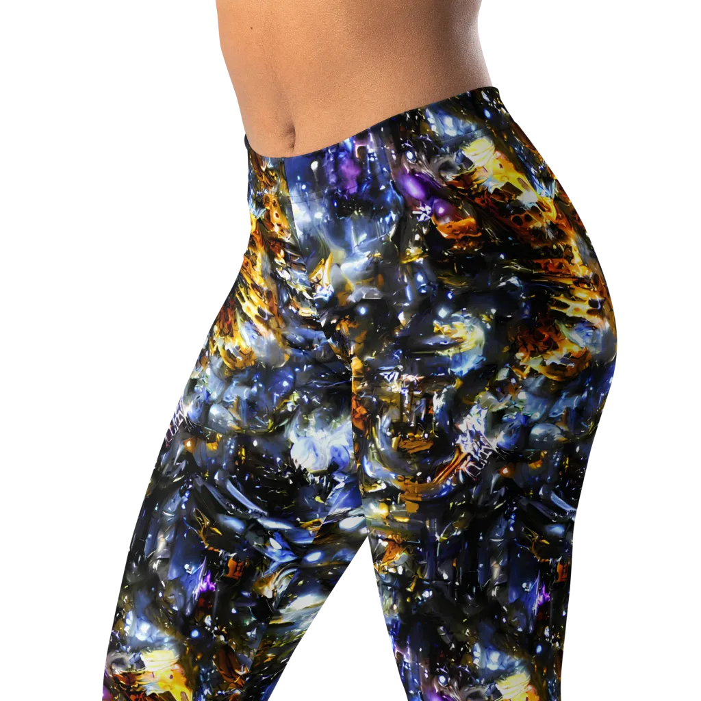 Obsidian Aurora on Leggings — Left Front