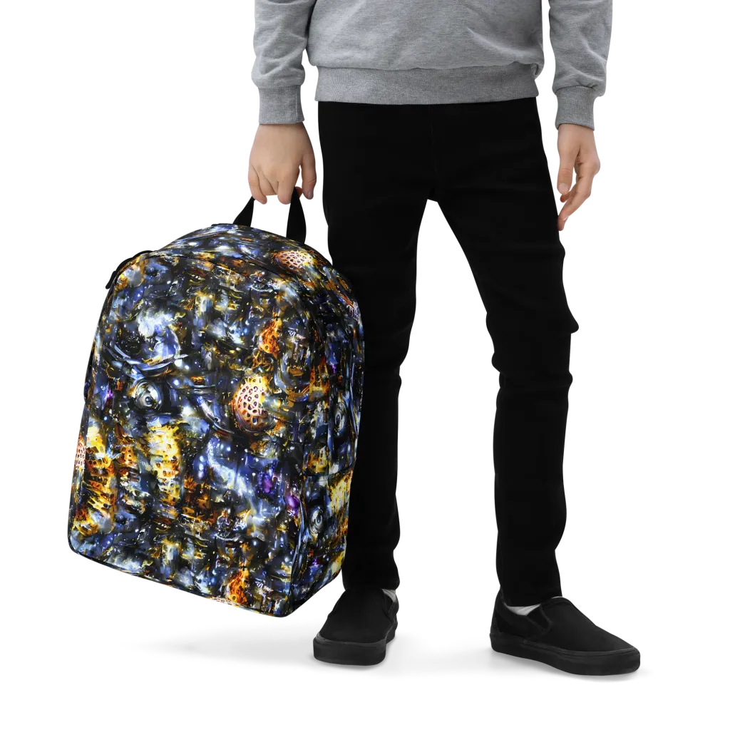 Obsidian Aurora on Minimalist Backpack — Zoomed-in