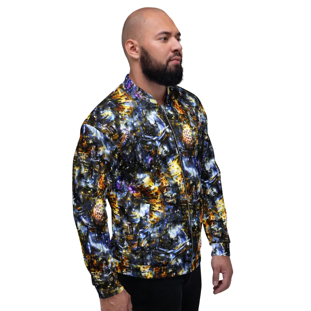 Obsidian Aurora on Bomber Jacket — Right