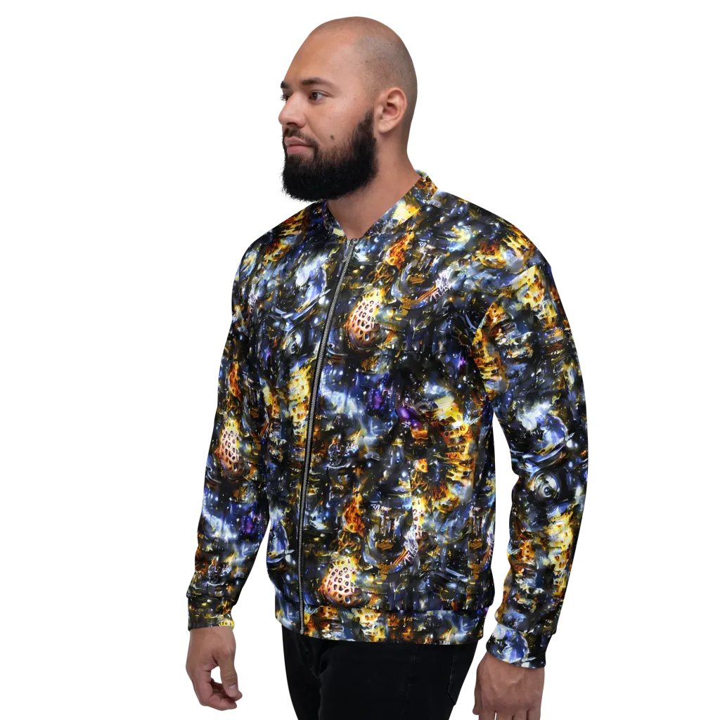 Obsidian Aurora on Bomber Jacket — Left