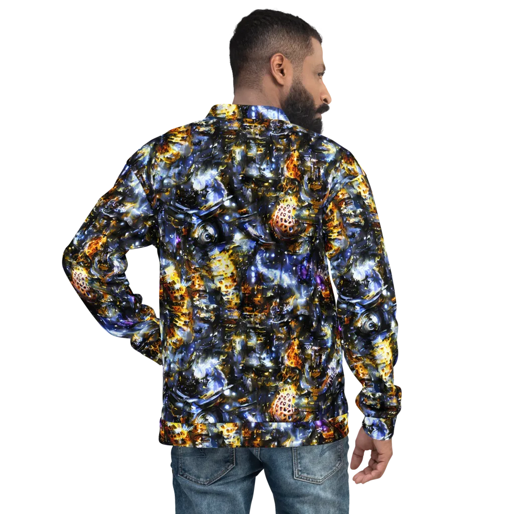 Obsidian Aurora on Bomber Jacket — Back