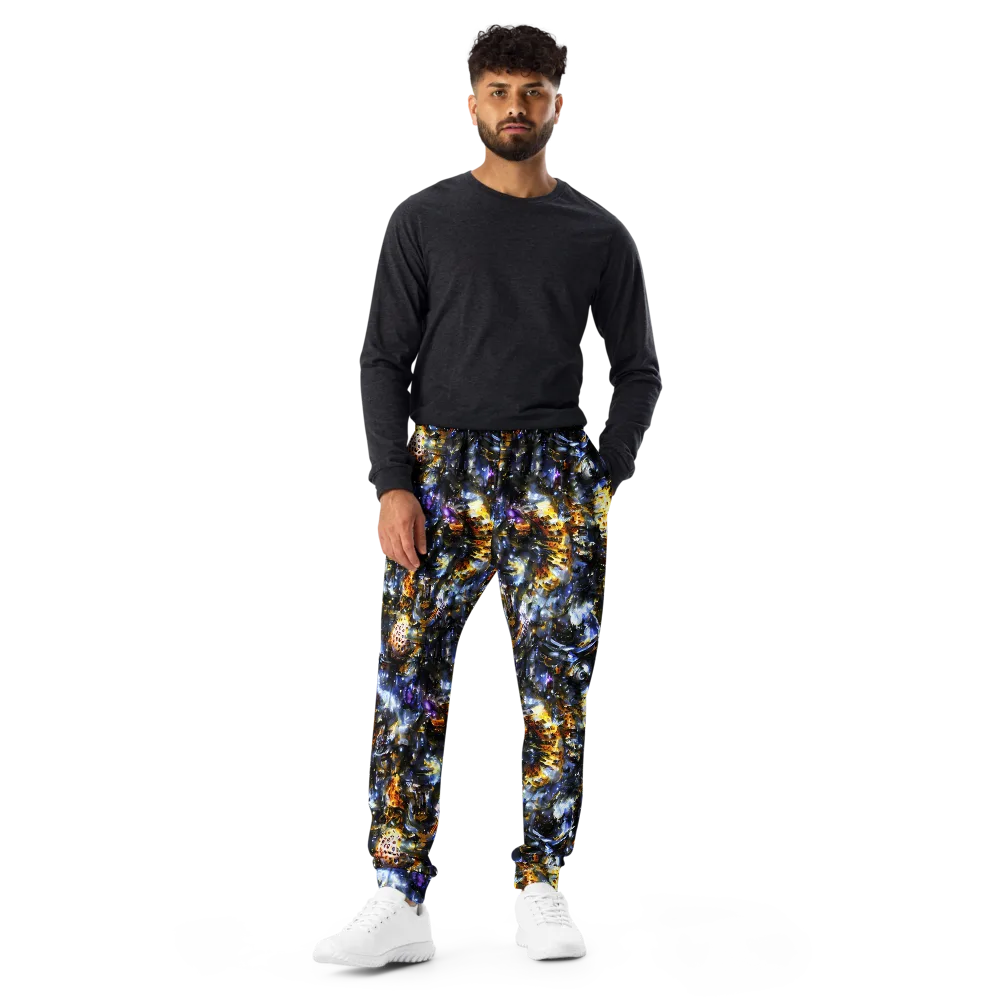 Obsidian Aurora on Men's Joggers — Front