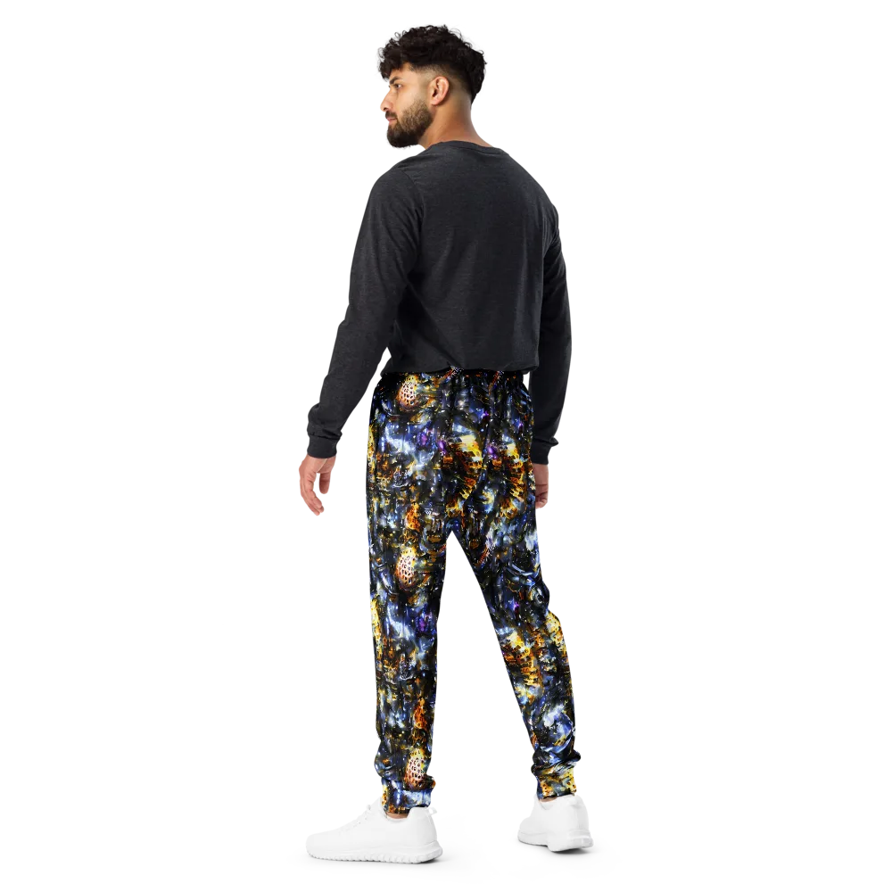 Obsidian Aurora on Men's Joggers — Back