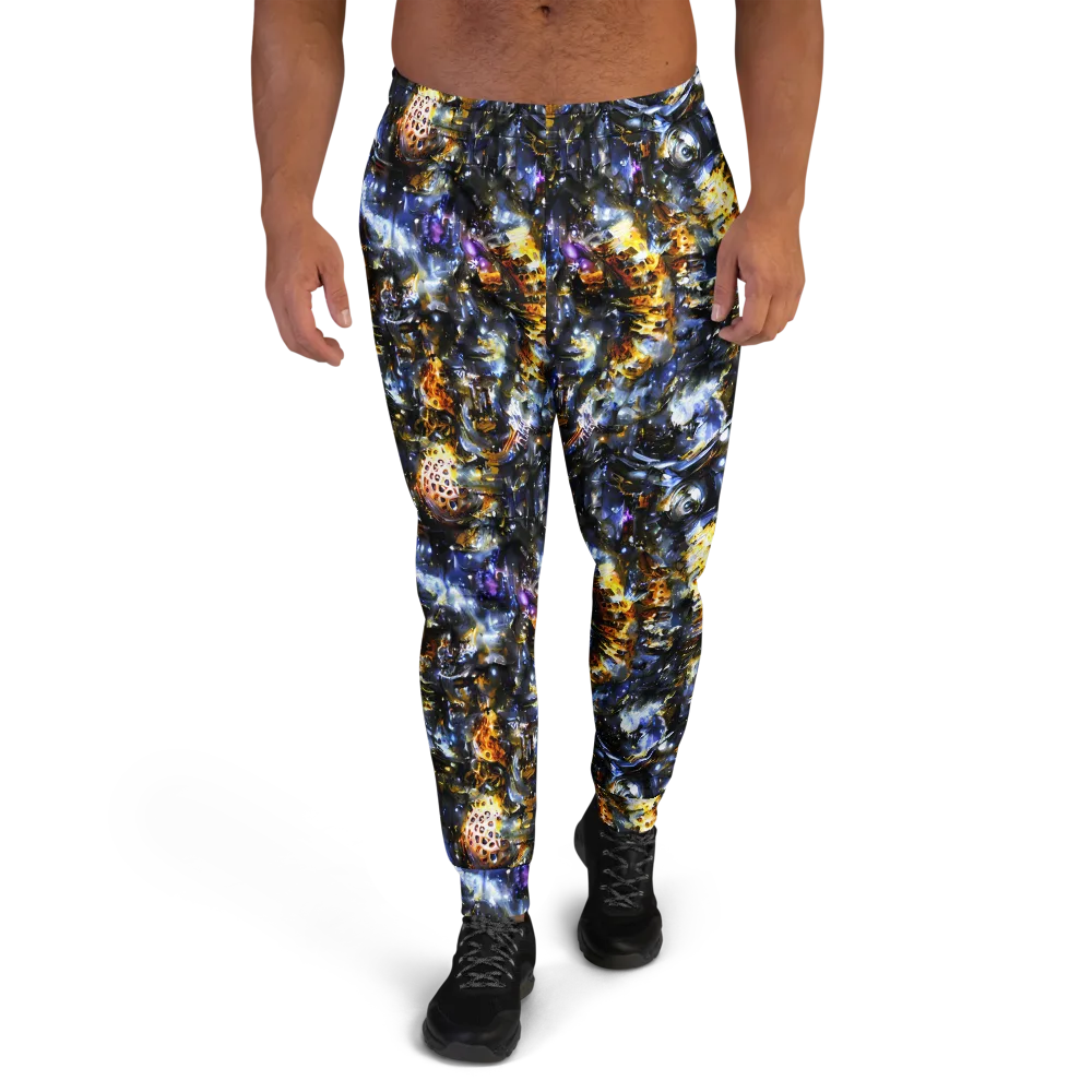 Obsidian Aurora on Men's Joggers — Front