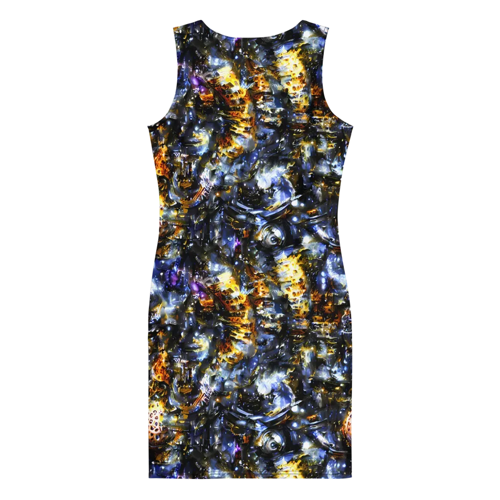Obsidian Aurora on Bodycon Dress — Back