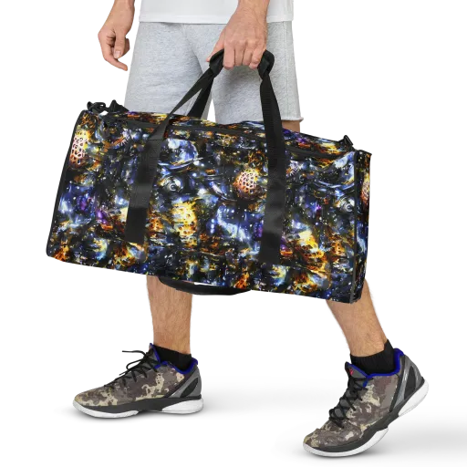 Obsidian Aurora on a Duffle Bag