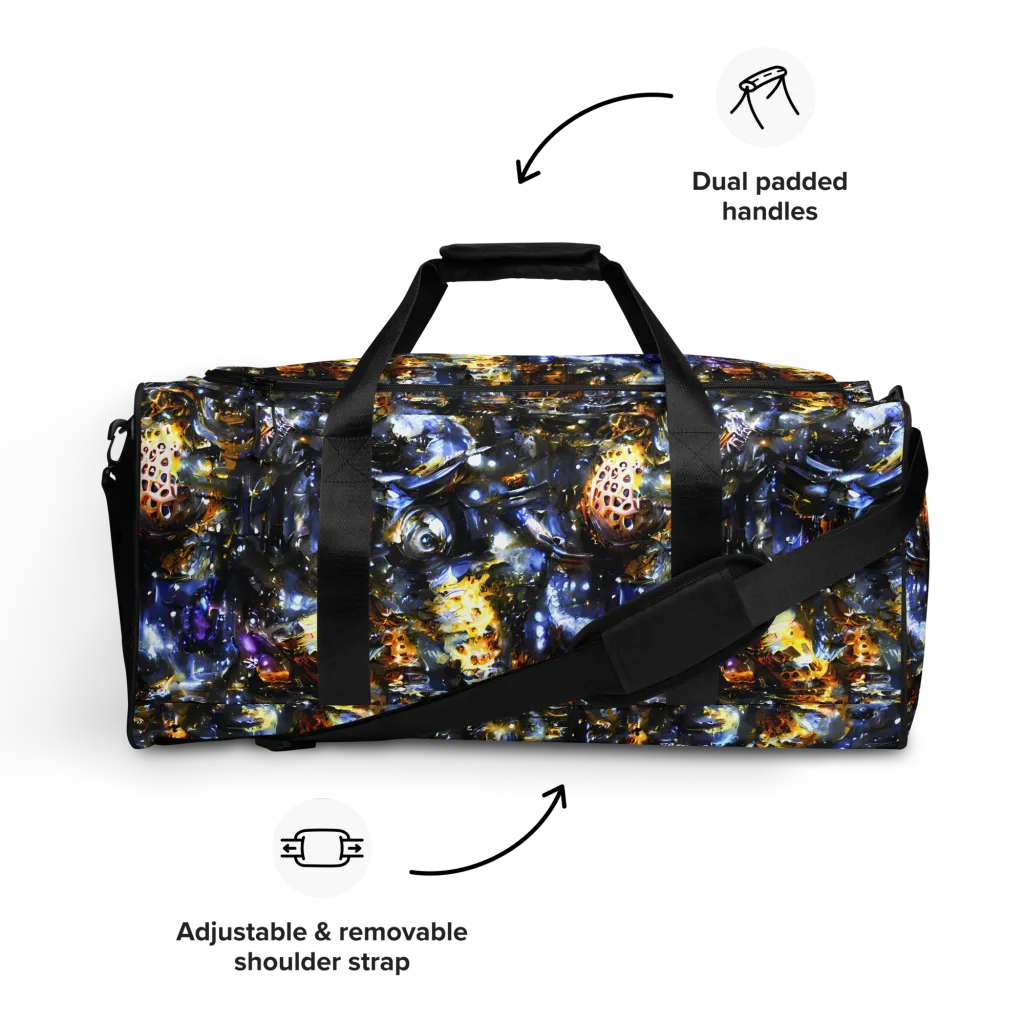 Obsidian Aurora on Duffle Bag — Front