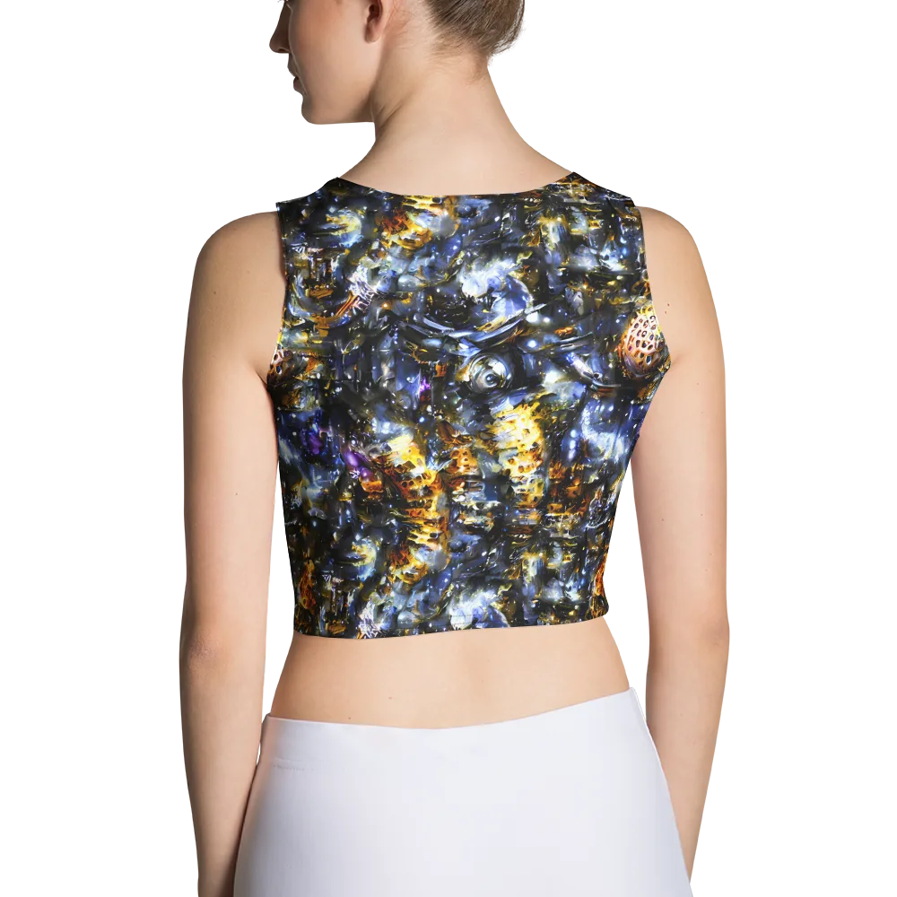 Obsidian Aurora on Crop Top — Back