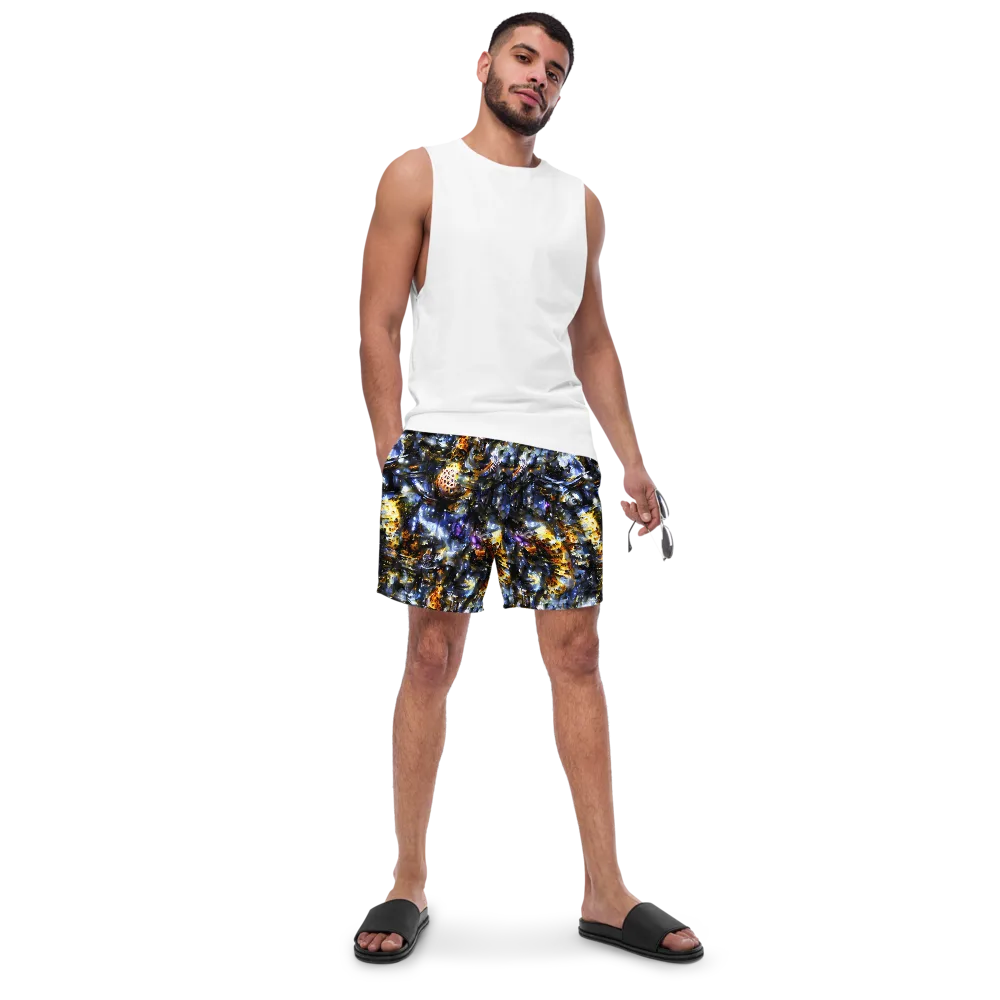 Obsidian Aurora on Swim Trunks — Front