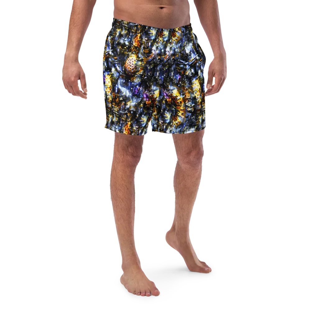 Obsidian Aurora on Swim Trunks — Front