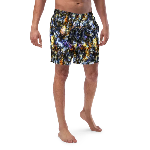 Obsidian Aurora on a Swim Trunks