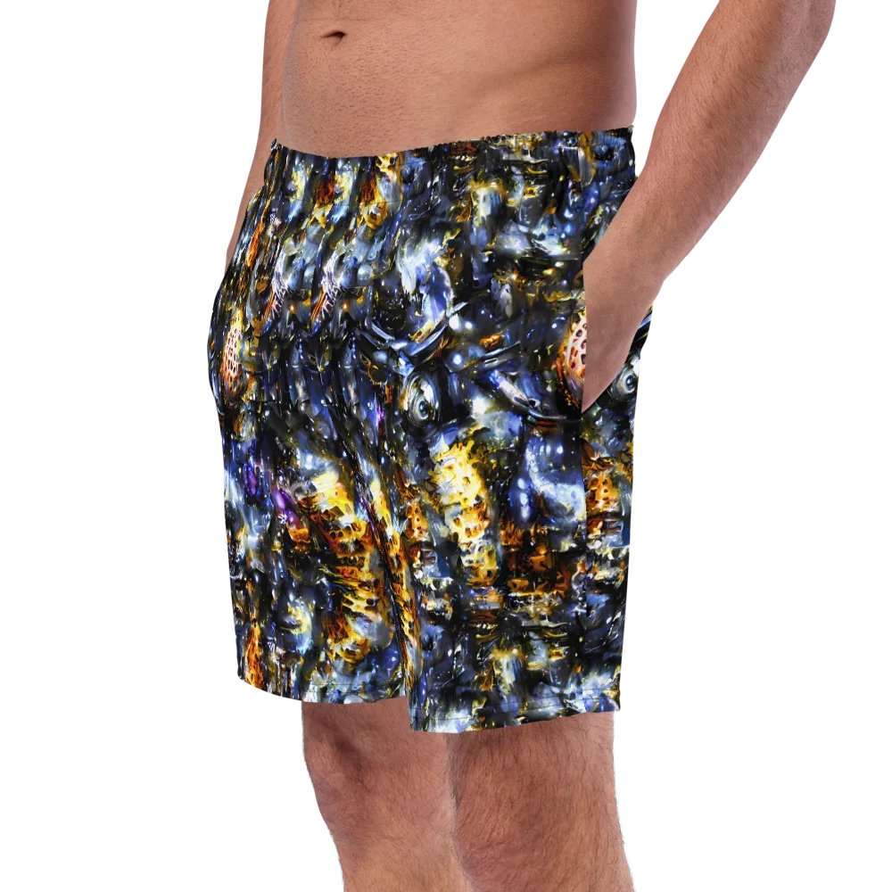 Obsidian Aurora on Swim Trunks — Left Front