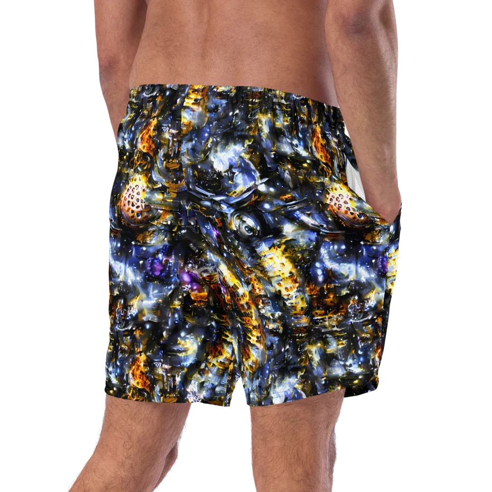 Obsidian Aurora on Swim Trunks — Right Back