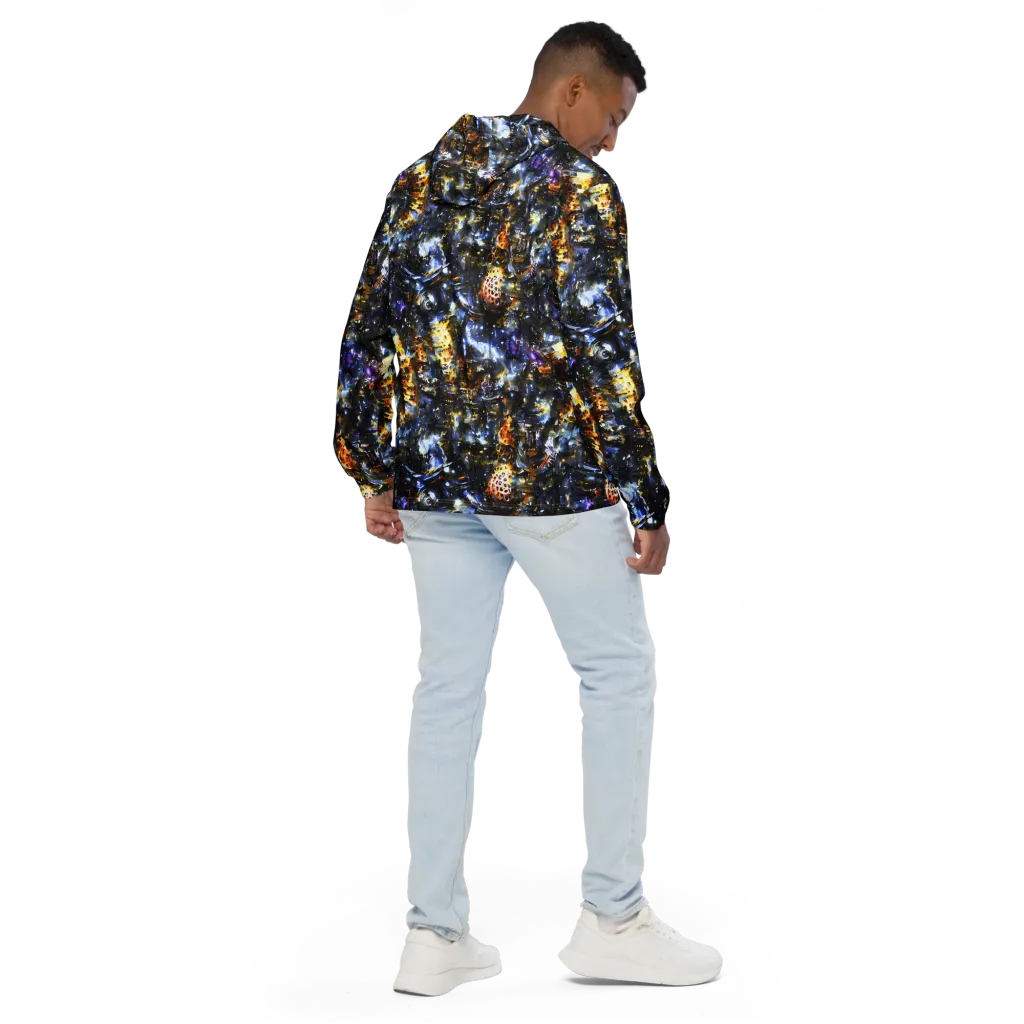 Obsidian Aurora on Men's Windbreaker — Back