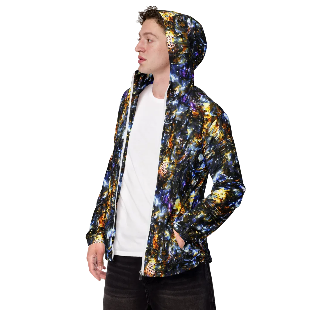 Obsidian Aurora on Men's Windbreaker — Left Front