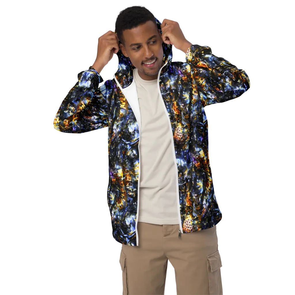 Obsidian Aurora on Men's Windbreaker — Front