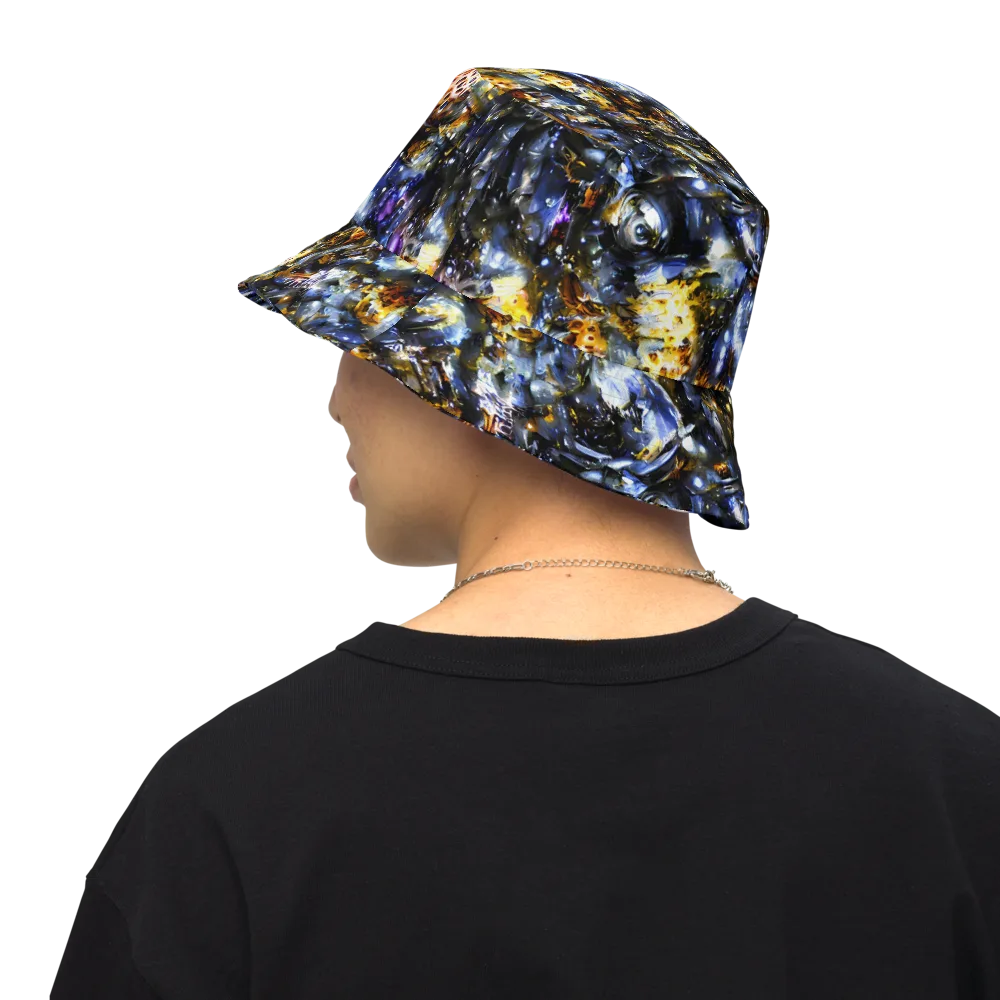 Obsidian Aurora on Reversible Bucket Hat — Back Inside