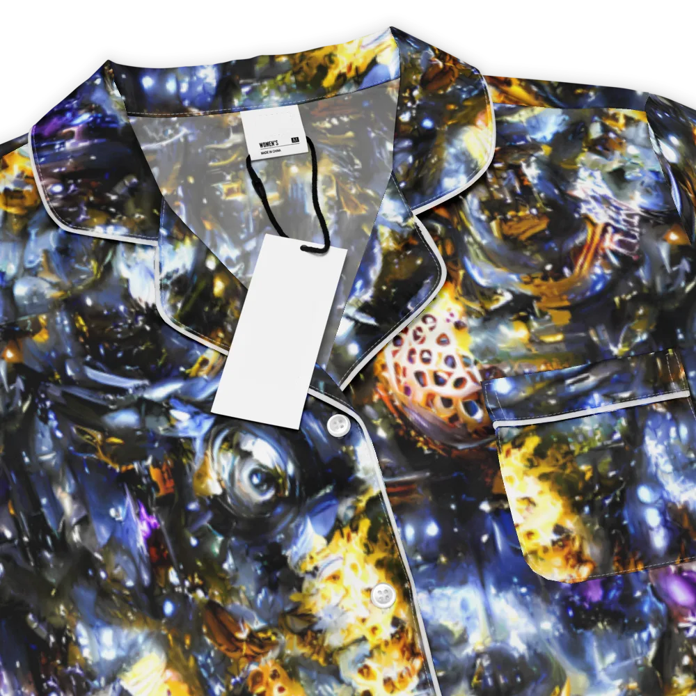 Obsidian Aurora on Women's Short Sleeve Pajama Top — Product details