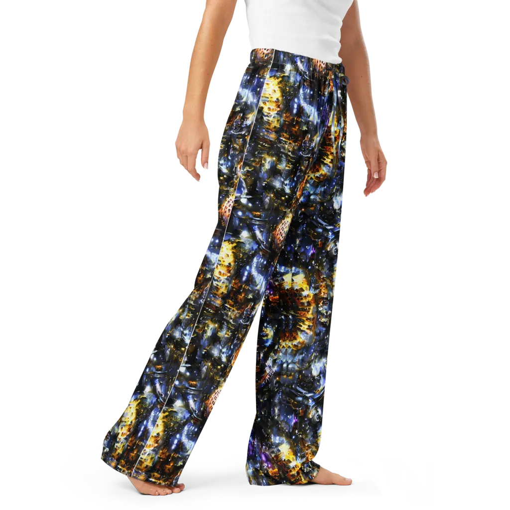 Obsidian Aurora on Women's Pajama Pants — Right Front