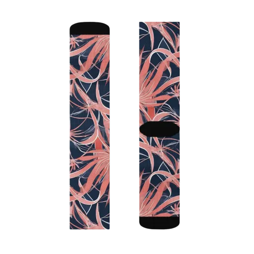 Coral Bloom Voltage on a Socks