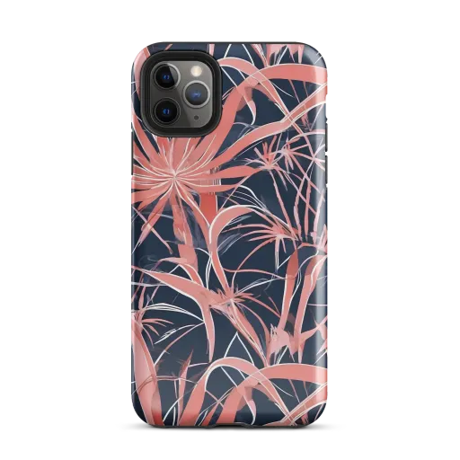 Coral Bloom Voltage on a Tough Case for iPhone®