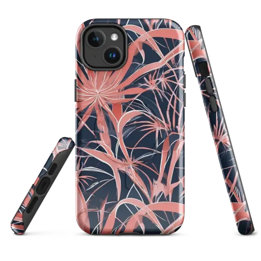 Coral Bloom Voltage on a MagSafe Tough Case for iPhone®