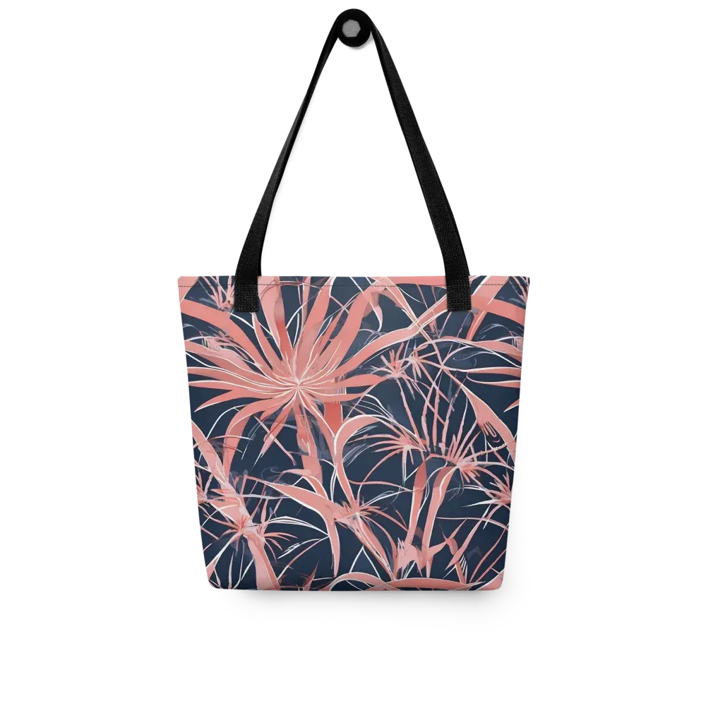 Coral Bloom Voltage on Tote Bag — Front