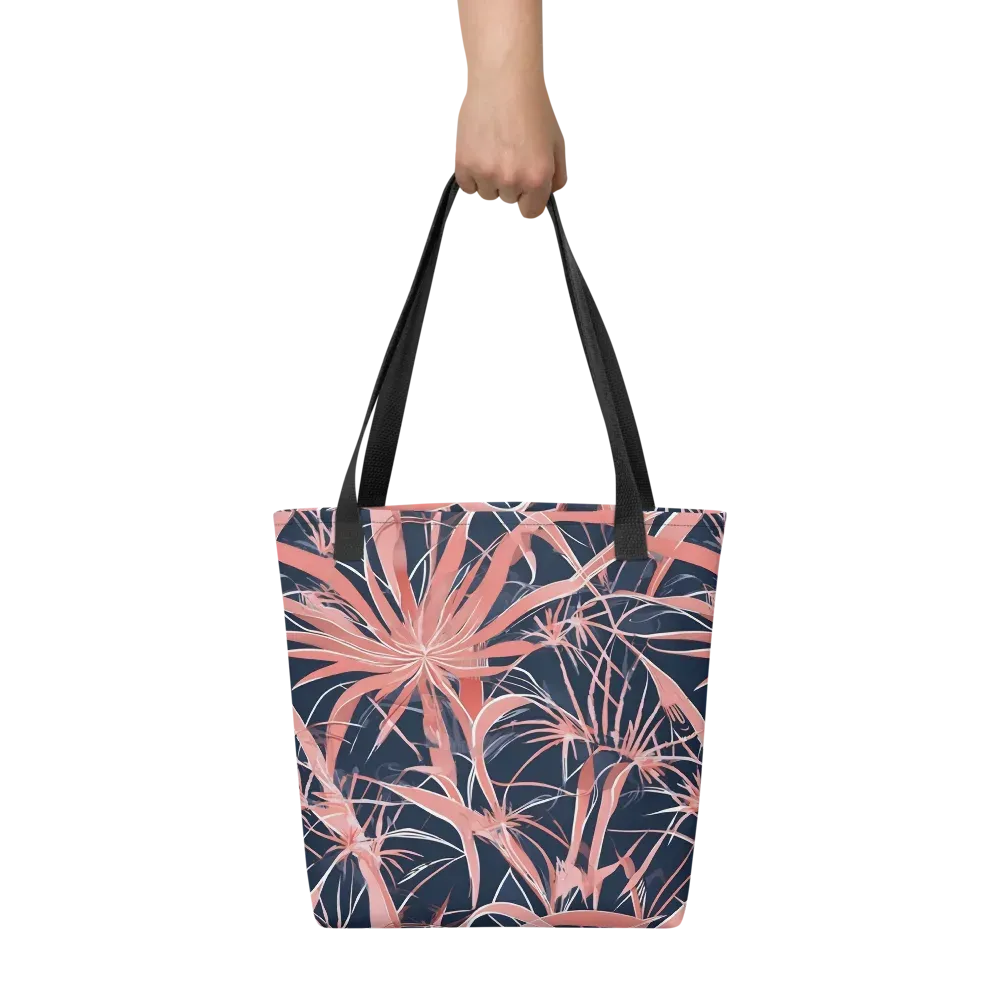 Coral Bloom Voltage on Tote Bag — Front