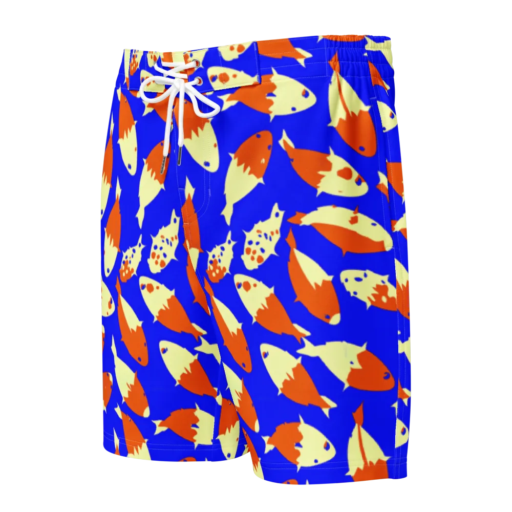 Koi Voltage on Men's Board Shorts — Front