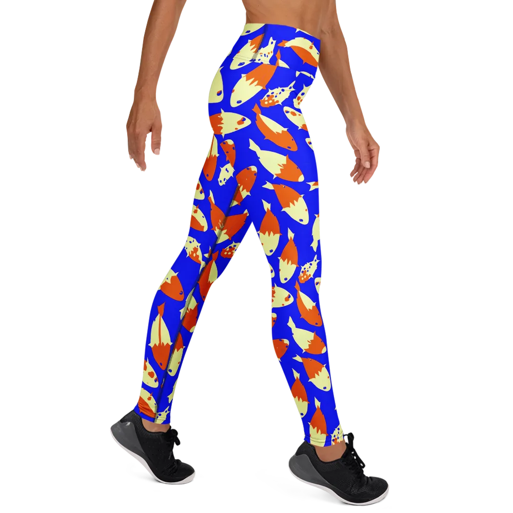 Koi Voltage on Yoga Leggings — Right