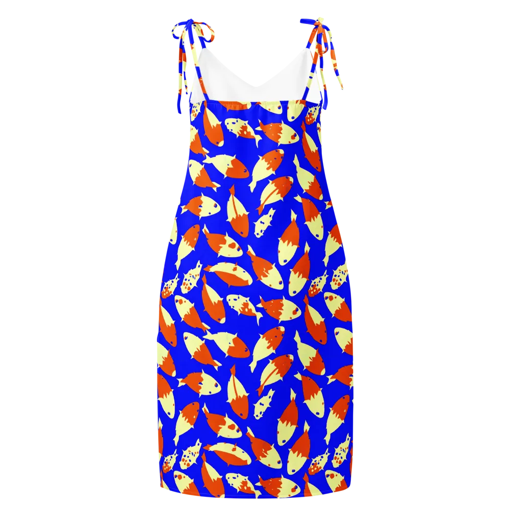 Koi Voltage on Slip Dress — Back