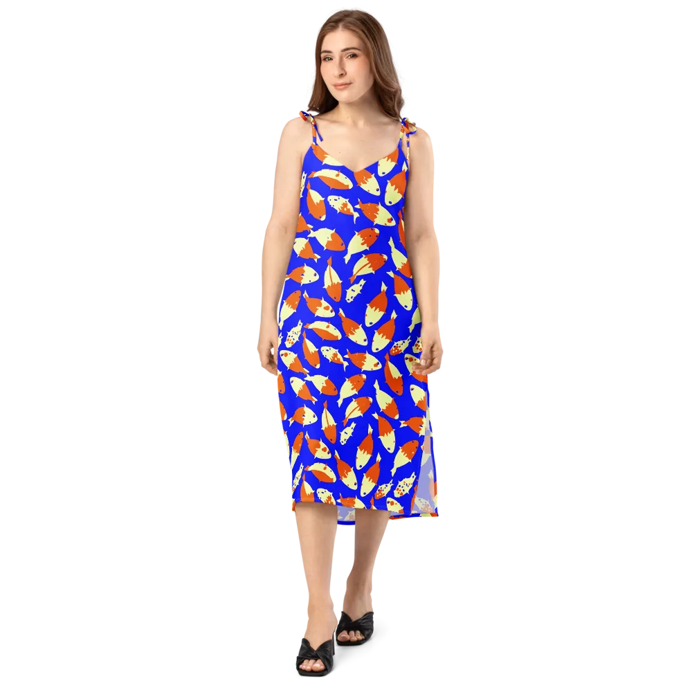 Koi Voltage on Slip Dress — Front