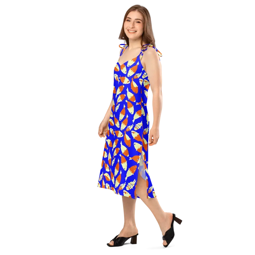 Koi Voltage on Slip Dress — Left Front