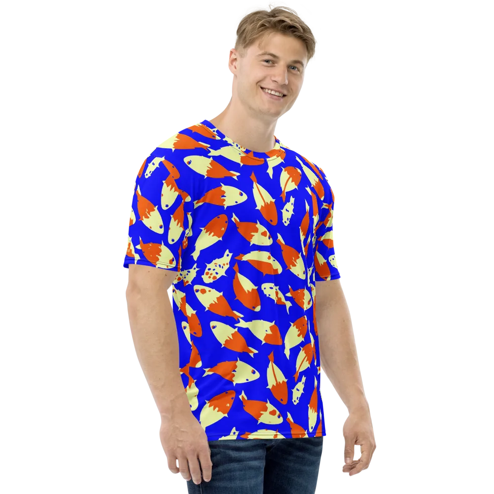 Koi Voltage on Men's Crew Neck T-Shirt — Right