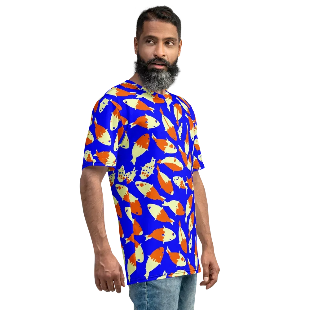 Koi Voltage on Men's Crew Neck T-Shirt — Right