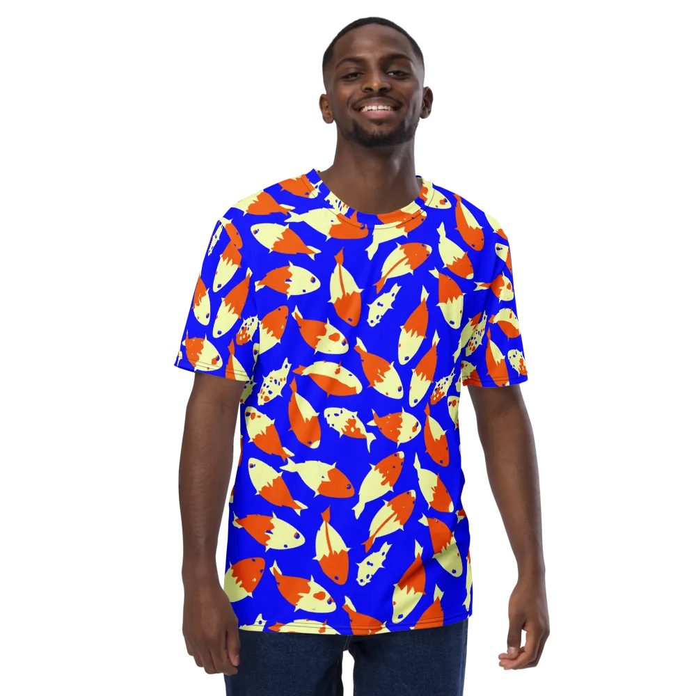 Koi Voltage on Men's Crew Neck T-Shirt — Front