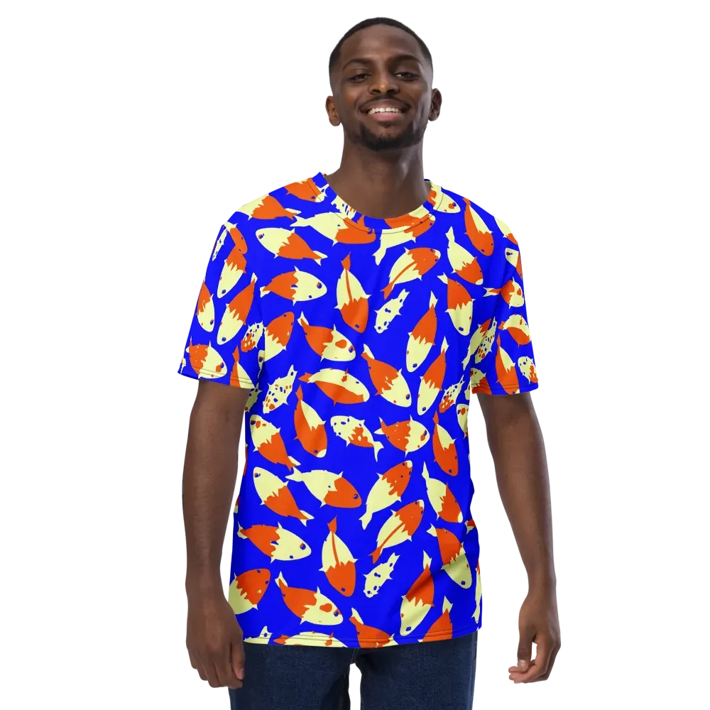 Koi Voltage on Men's Crew Neck T-Shirt — Front