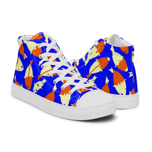 Koi Voltage on a Men's High Top Canvas Shoes