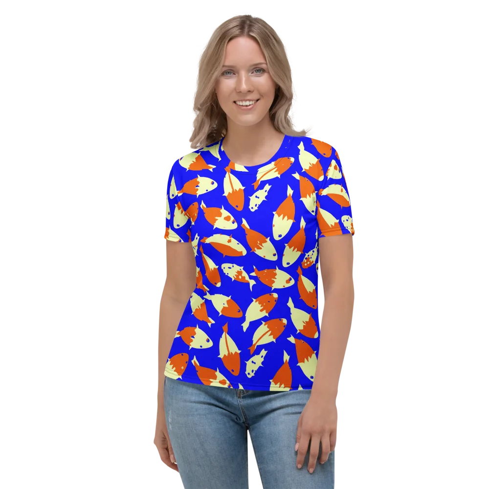 Koi Voltage on Women's Crew Neck T-Shirt — Front