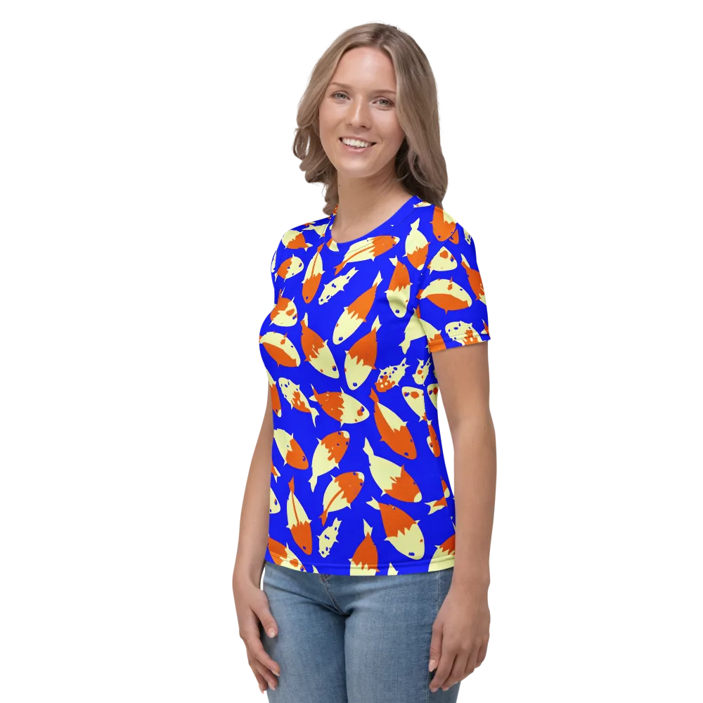 Koi Voltage on Women's Crew Neck T-Shirt — Left