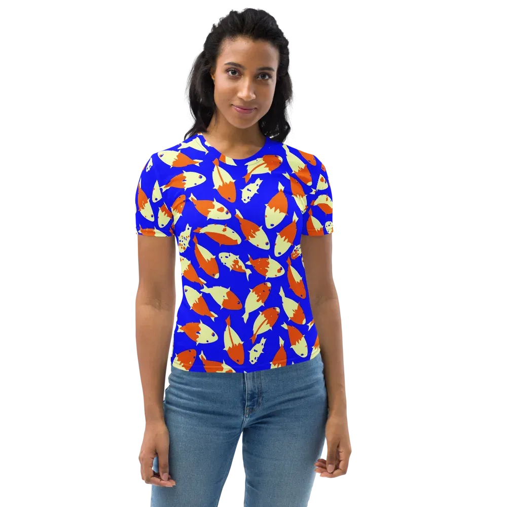 Koi Voltage on Women's Crew Neck T-Shirt — Front