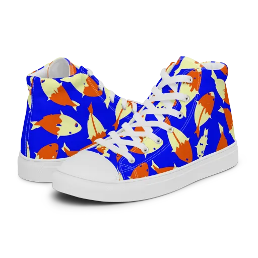 Koi Voltage on a Women's High Top Canvas Shoes